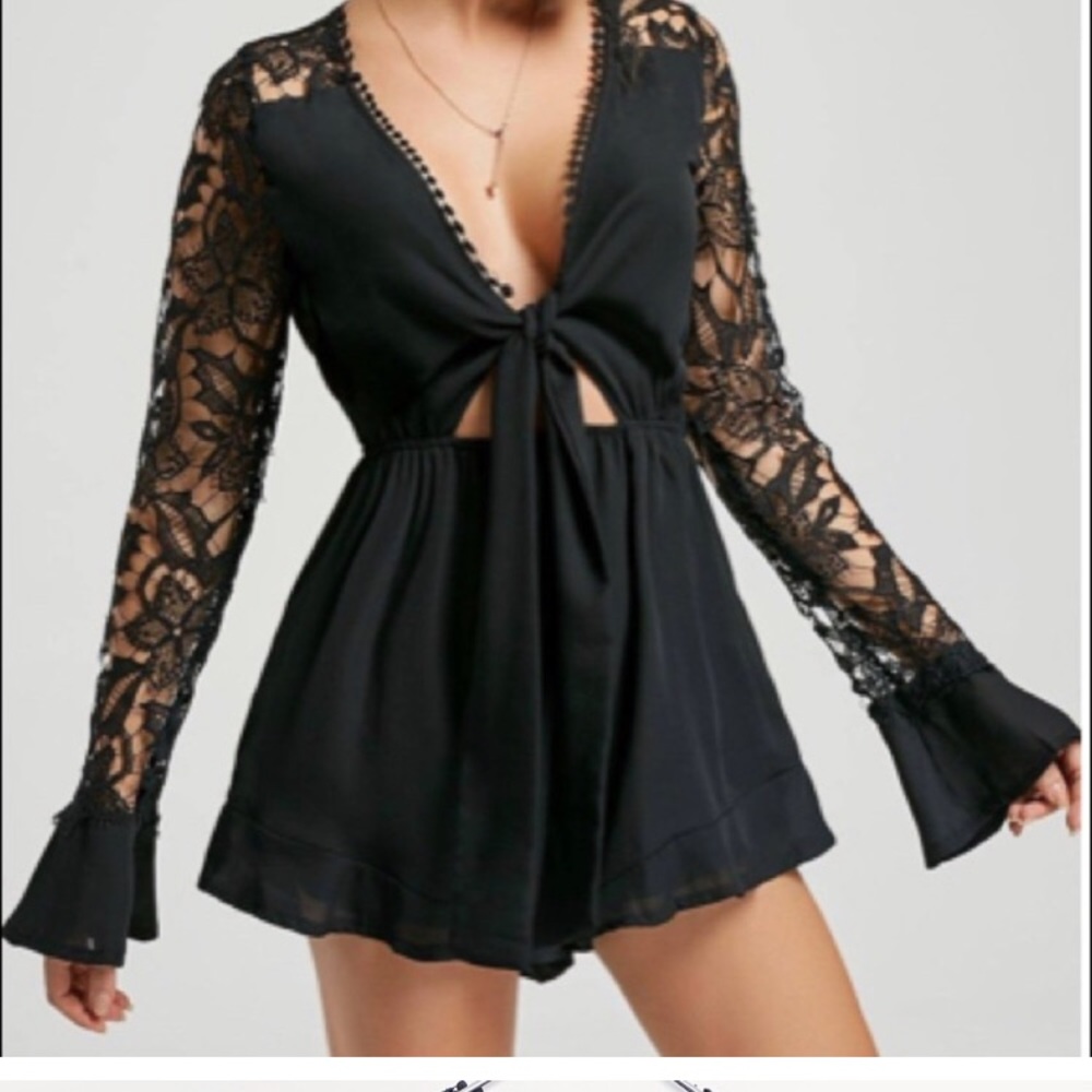Cotton Candy LA lace romper